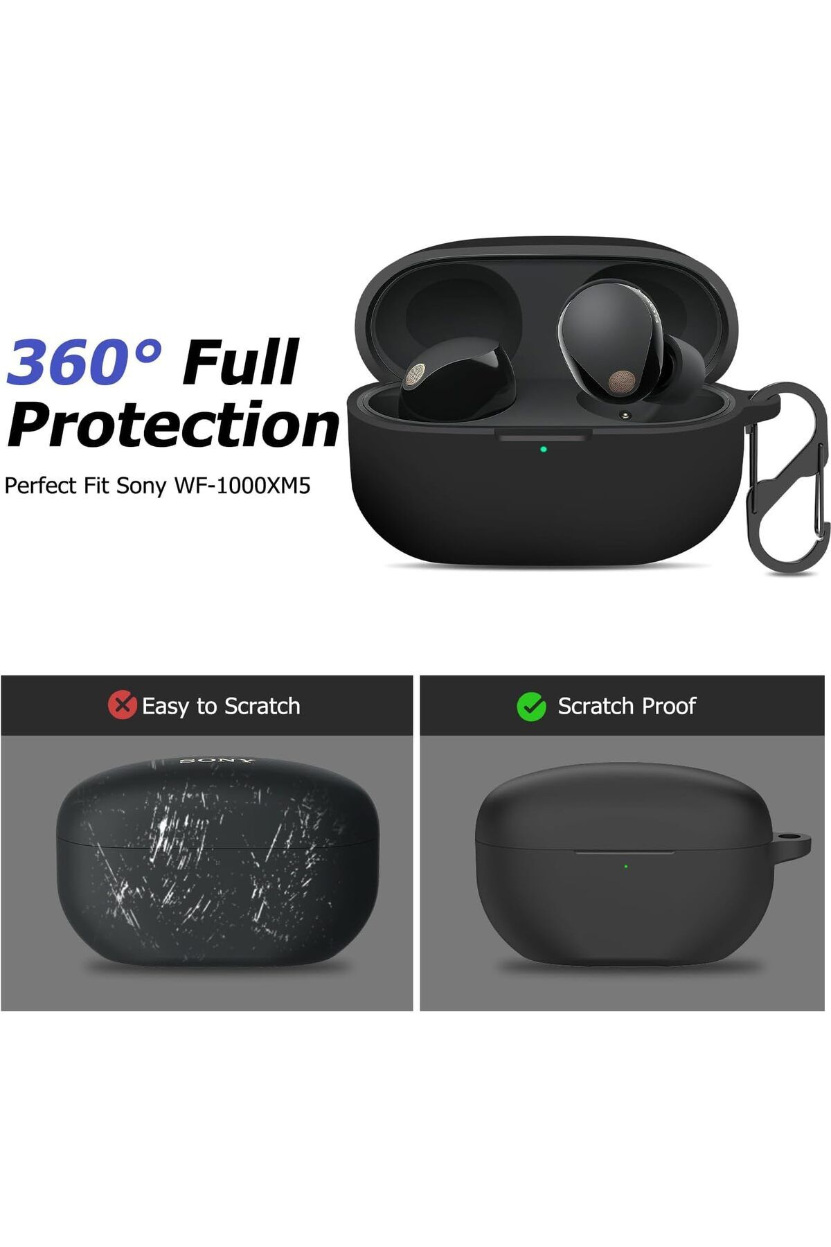 erorex-غطاء حافظة Airpods Pro 2 وحافظة Airpods Pro 1 مع سلسلة مفاتيح لحافظة Airpods Pro 2nd 2022 و 3