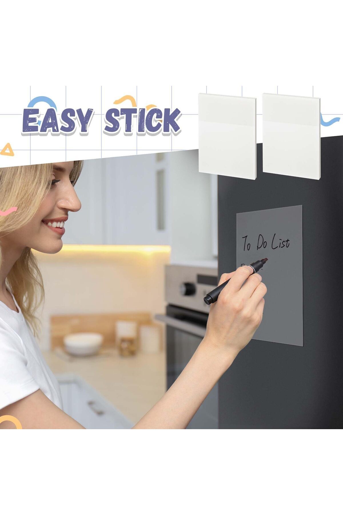 erorex-100 Sheets 8.5 X 11 Inch Transparent Sticky Notes Extra Large Clear Self Sticky Notes Pads Notes 2