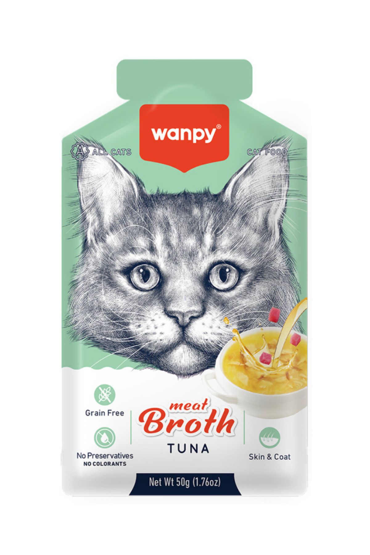 Wanpy Ton Balıklı Tahılsız Kedi Çorbası 50gr