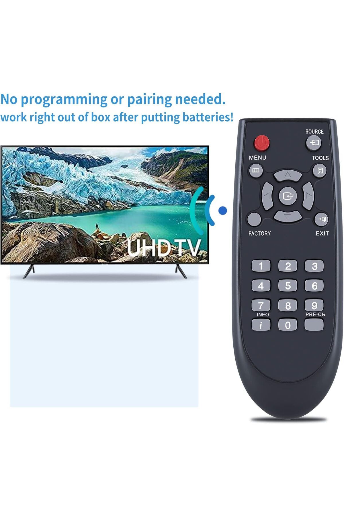 erorex-جهاز تحكم عن بعد جديد Grc802N Rc802N Yai2 لتلفزيون Tcl Led55P6500Us L50E3800Fs 4