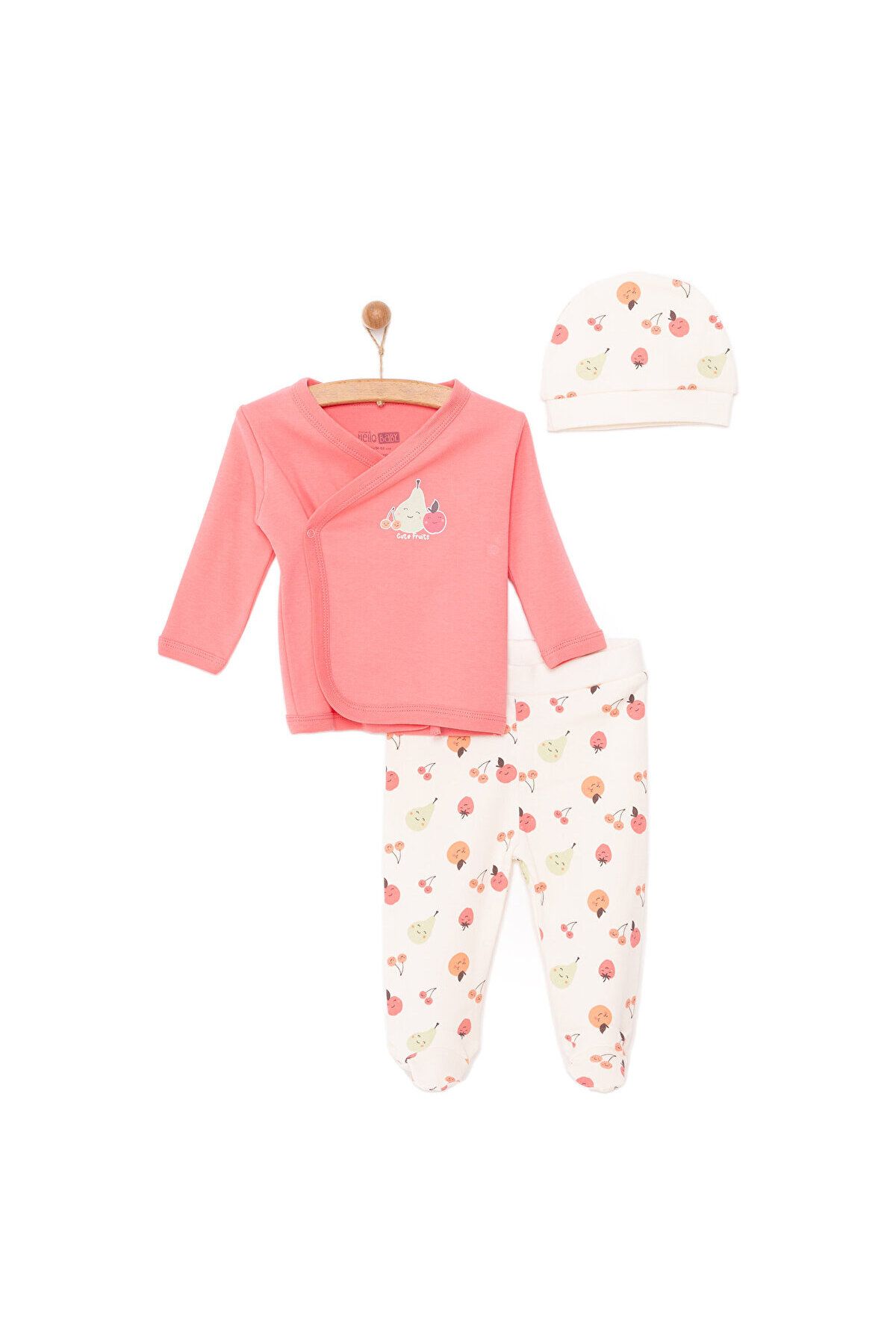 HelloBaby بادی-کلاه-چکمه 3 تکه نوزاد دختر ebebek Hello Baby