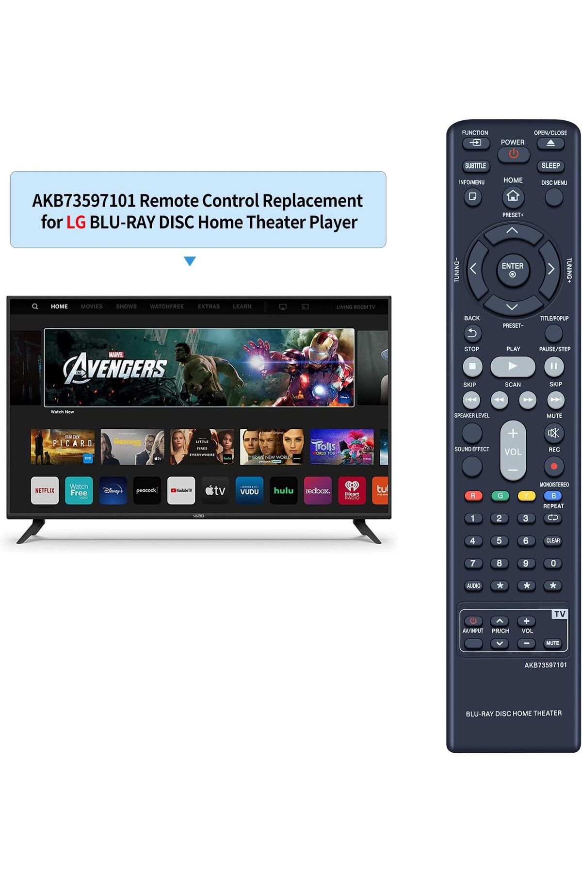 erorex-New Ah59 02550A Remote Fit Replacement For Samsung Ht F453K Ht F453Hk Ht F445K Ht F455K Ht F450Bk 2