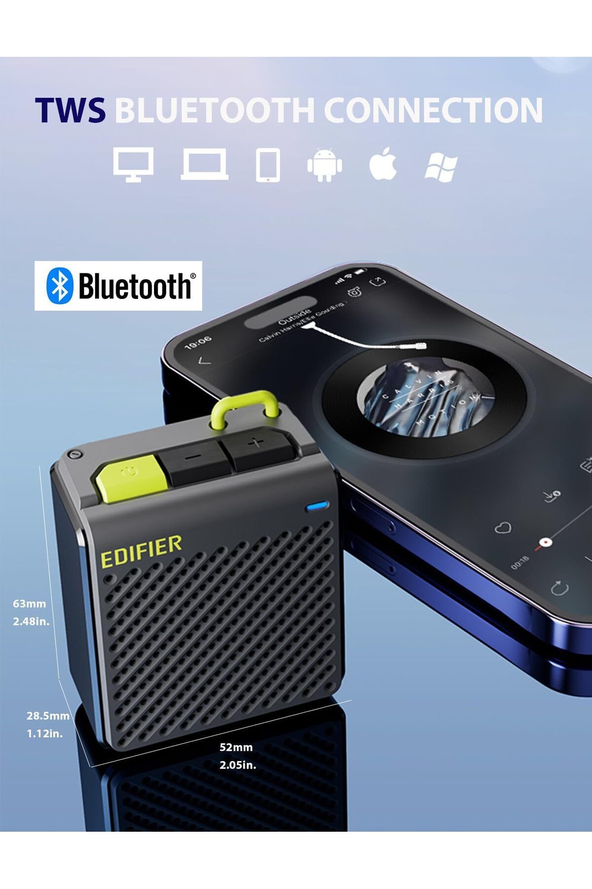 erorex-Mp85 Mini Bluetooth Speaker Portable Speakers With Bluetooth V5.3 8 Hour Playtime For Home Travel 3