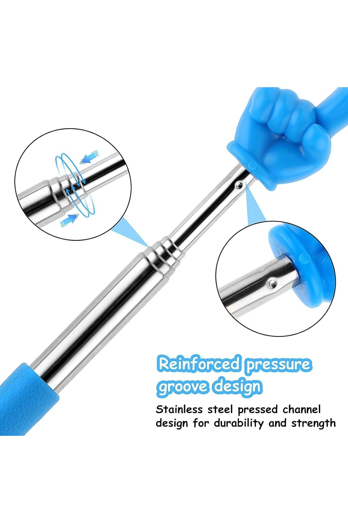erorex-Telescopic Teachers Pointer 3Pcs Extendable Pointing Stick Retractable Pointer Whiteboard Pointer 3