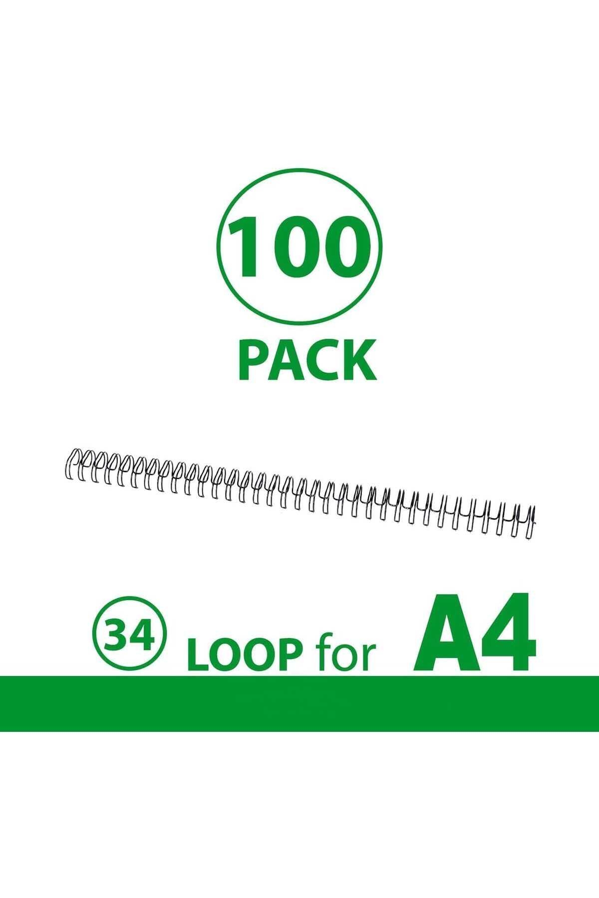 erorex-Wire Binding Rings 3:1 Pitch Loop Closer Book Binding 7.9Mm Spine Diameter Book Spiral Binding 3