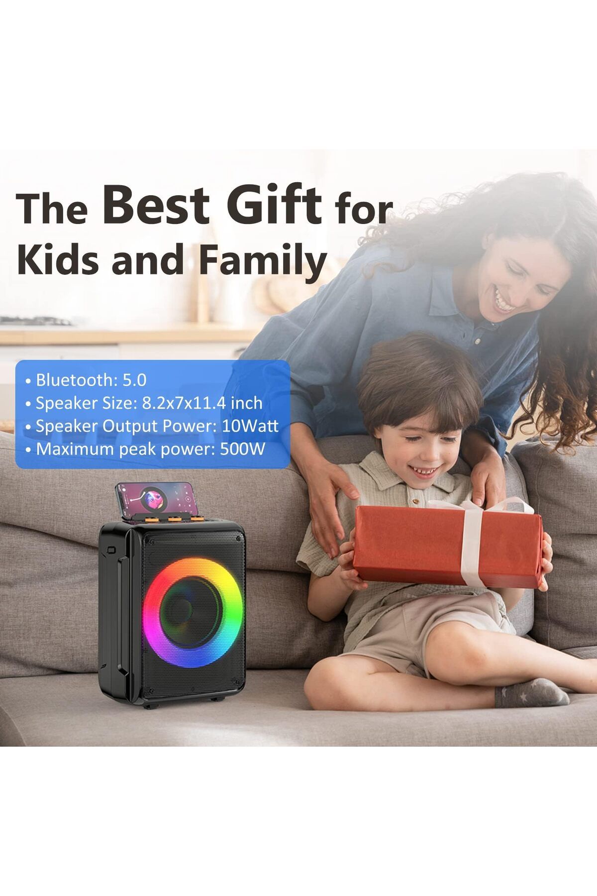 erorex-Bluetooth Speaker Wireless Speaker With Bluetooth 5.3 True Stereo Pairing 24 Hour Battery Life 2
