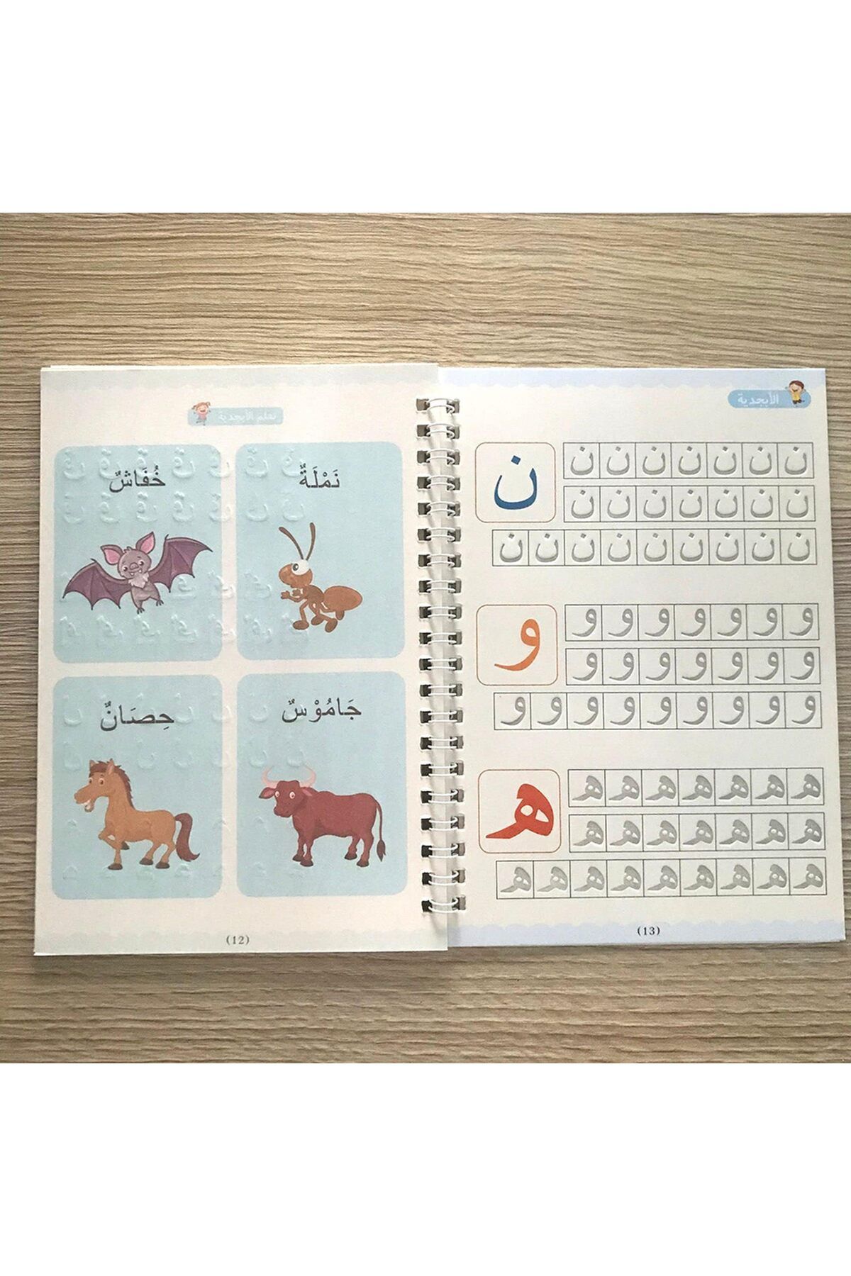 erorex-مجموعة تدريب تتبع خط اليد القابلة لإعادة الاستخدام من أرابيك ماجيك تتضمن قلمًا سهل الإمساك وإعادة تعبئة 4 كتب A5 6