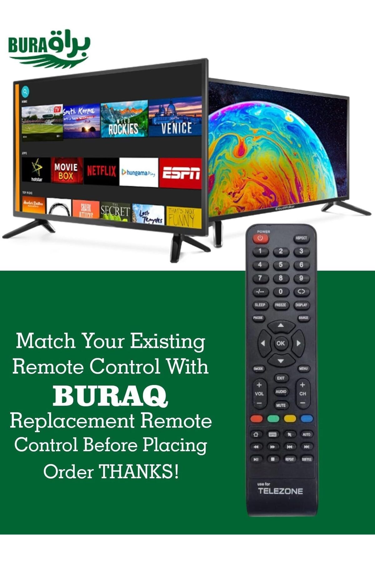 erorex-Universal Remote Controller Replacement For Philips Lcd Led Smart Tv 2