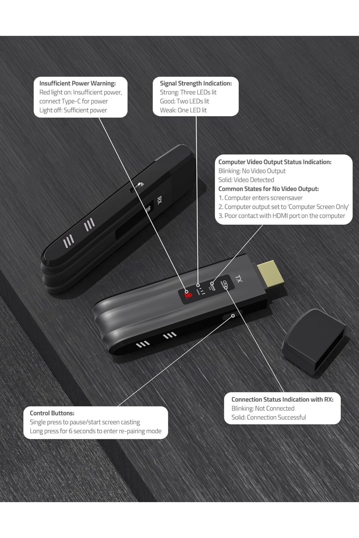 erorex-Selfie Remote Control Recharging Bluetooth 5.1 Smart Ring Selfie Remote Control For Iphone And 5
