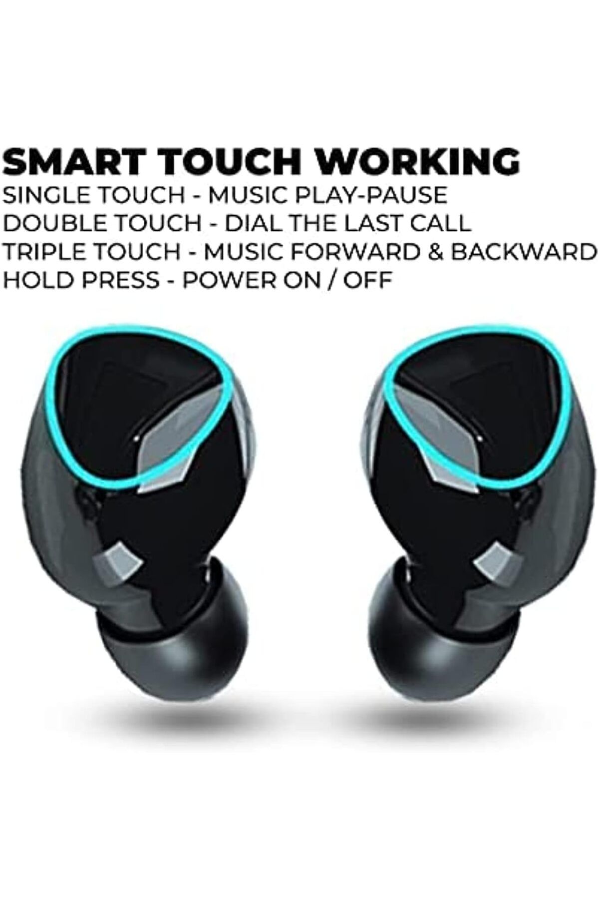 erorex-سماعات أذن لاسلكية من الجيل الثالث من Airbuds TWS مع جراب من السيليكون وحبل تعليق IP H950 True Connect 2