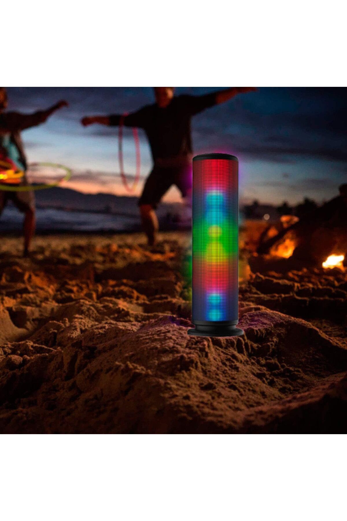 erorex-Mini Radio Hi Fi Speaker With Bluetooth And Disco Light 2 Years Usb Radio Hi Fi Speaker With 5