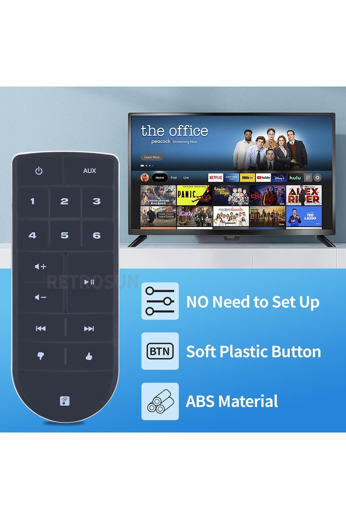 erorex-Rg57B1 Bge Remote Control Replacement Rg57B1 Bge Air Conditioner Replacement Remote Control For 3