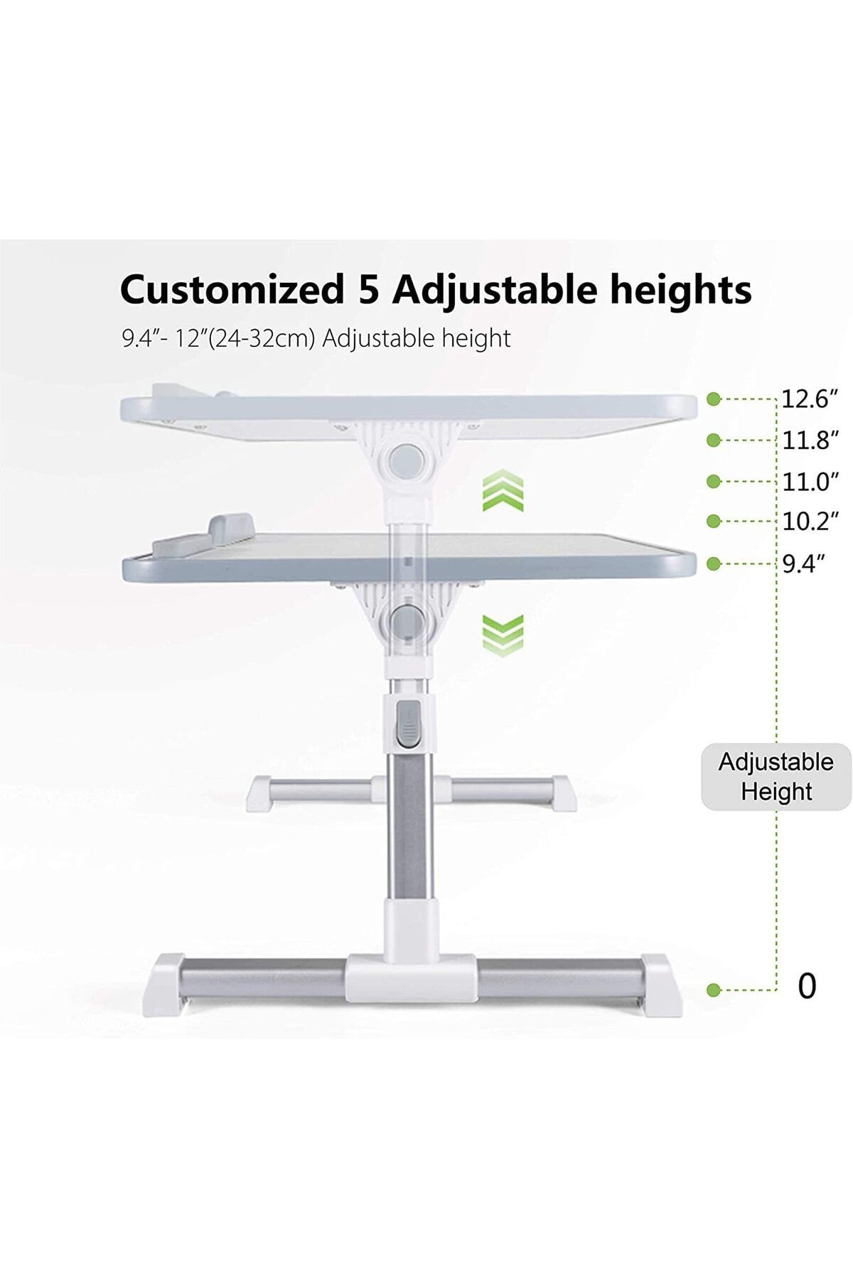 erorex-Adjustable Laptop Bed Tray Table Laptop Desk For Bed Portable Lap Desks With Foldable Legs Computer 4