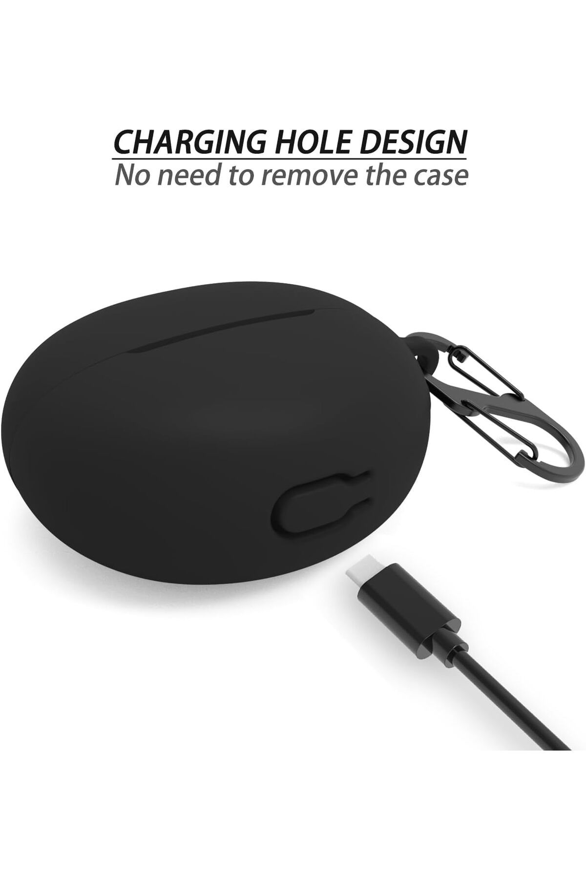 erorex-جراب شفاف بقفل متوافق مع جراب Samsung Galaxy Buds 3 و Galaxy Buds 3 Pro للحماية الكاملة 2