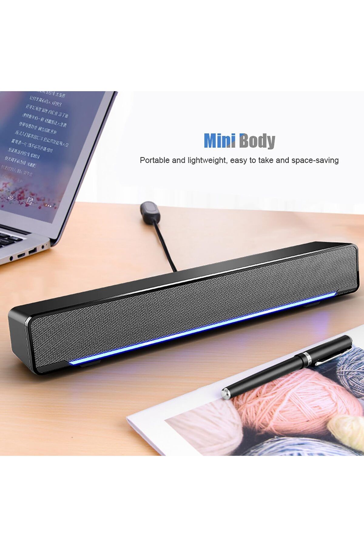 erorex-مكبر صوت ساوند بار ومضخم صوت لاسلكي 8 بوصة - 9800 واط Pmpo 2.1 قناة بلوتوث HDMI Arc Optical 3