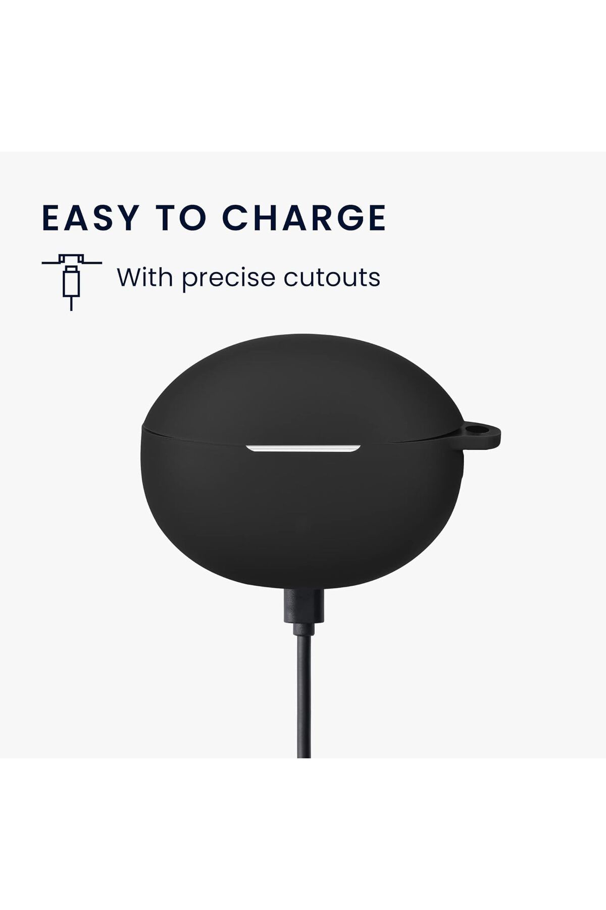 erorex-جراب شفاف متوافق مع سماعات Airpods 4 جراب متوافق مع سماعات Airpods من الجيل الرابع مع حلقة تثبيت 6