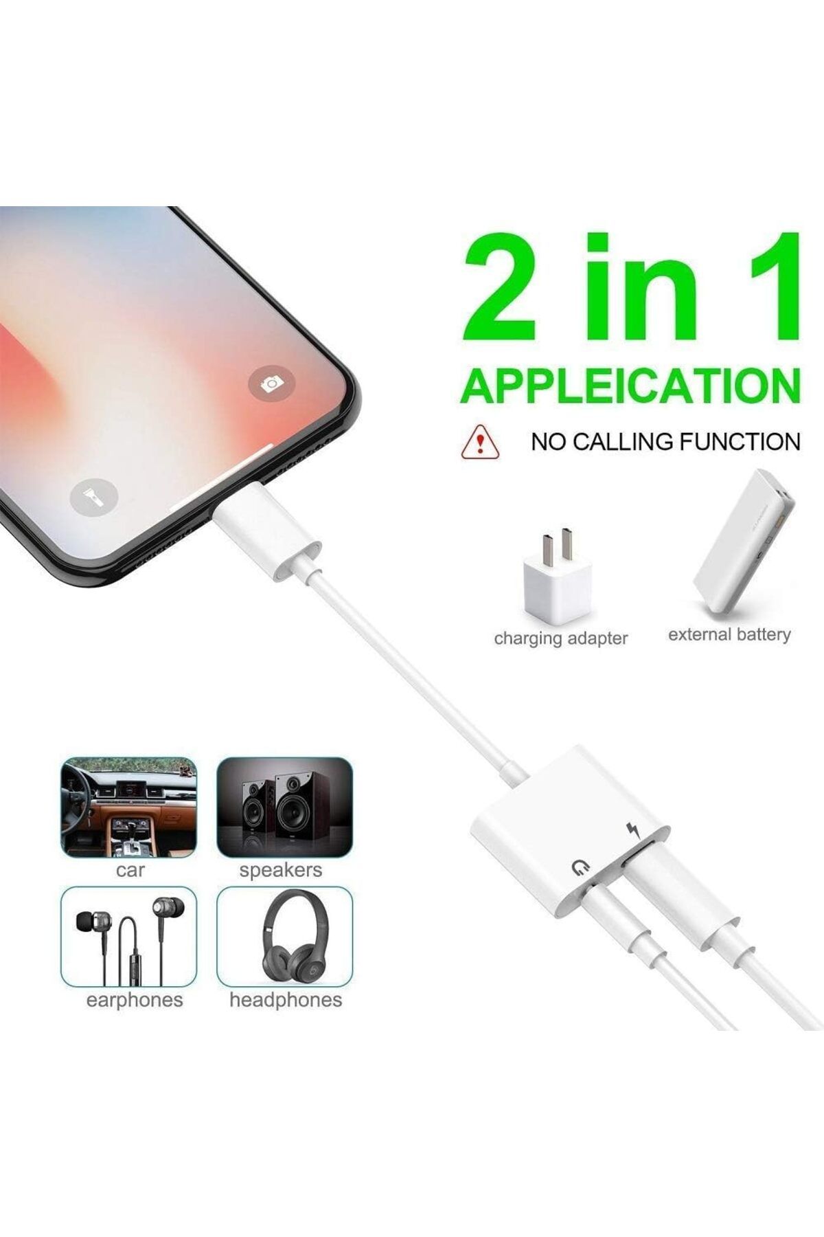 erorex-Iphone 7 7 Plus Lightning To Aux 3.5 Mm Headphone Jack Adapter Designed For Iphone 7 Lightning 5