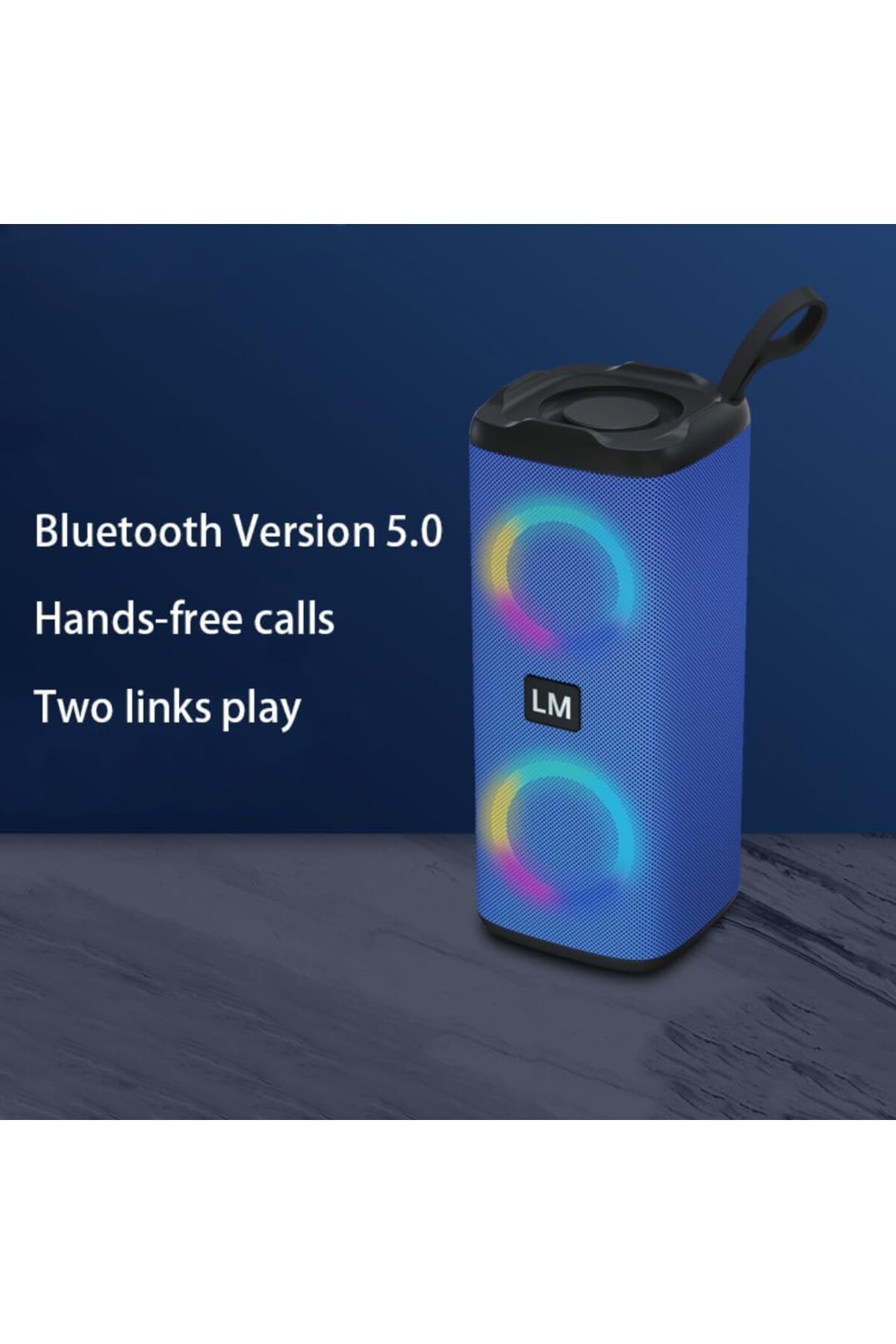 erorex-F3 Portable Bluetooth Speaker With Microphone Wireless Speaker With 52Mm Powerful Speaker 8 Hour 5