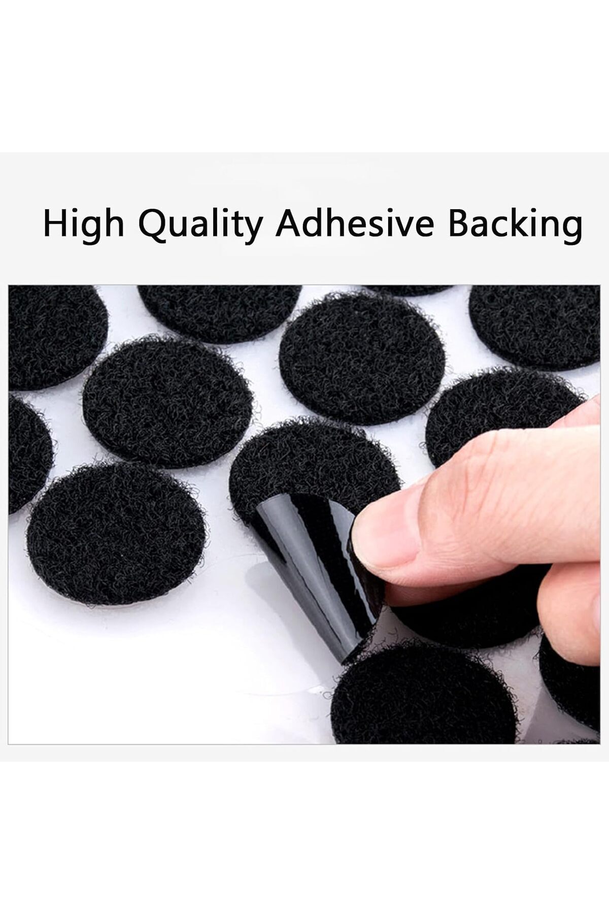 erorex-Hook And Loop Dots With Adhesive 102 Sets 15Mm Diameter Nylon Sticky Back Hook Coins For Diy Crafts 2