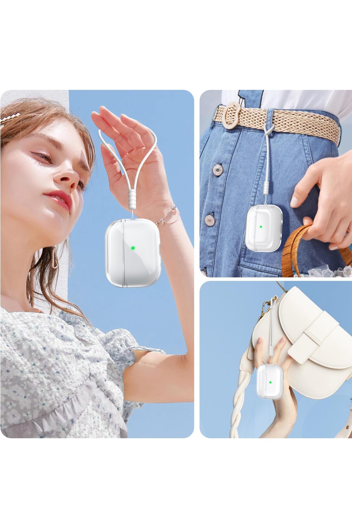 erorex-حافظة واقية لجهاز Airpods Pro الجيل الثاني مع مجموعة تنظيف حافظة عسكرية صلبة مع قفل لجهاز Airpod 3