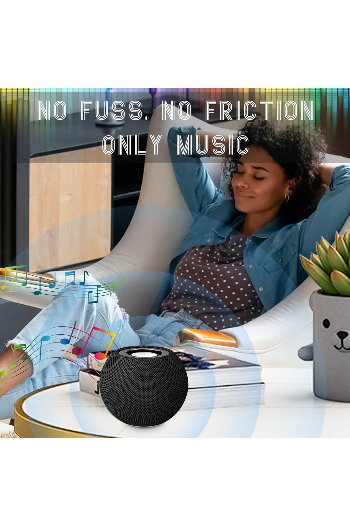 erorex-Light Up Speaker Comes With Wireless Charger Fm Radio Speaker Loud Sound And Unique Modern Shape 2