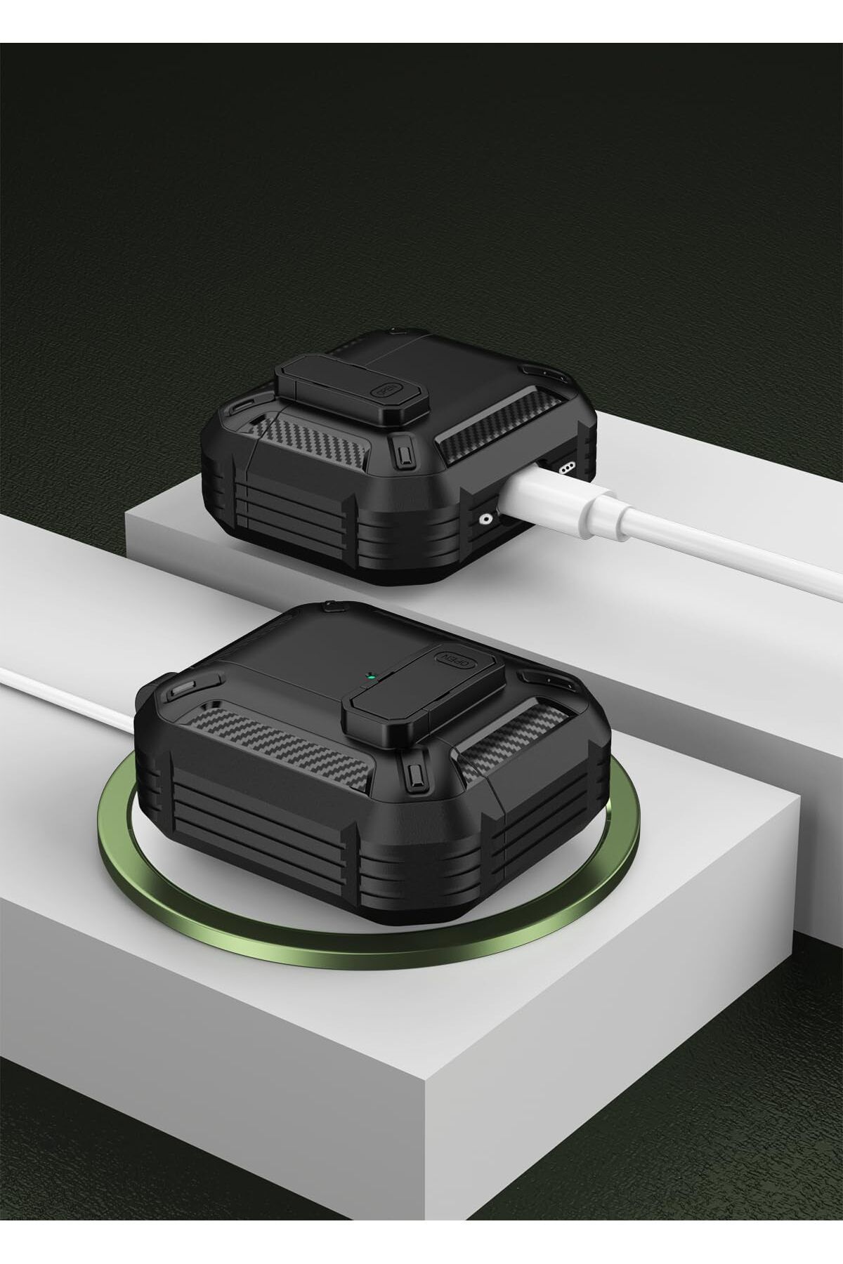 erorex-جراب شفاف مضاد للاصفرار لأجهزة Airpods من الجيل الرابع متوافق مع Airpods 4 Gen 2024 USB C 6