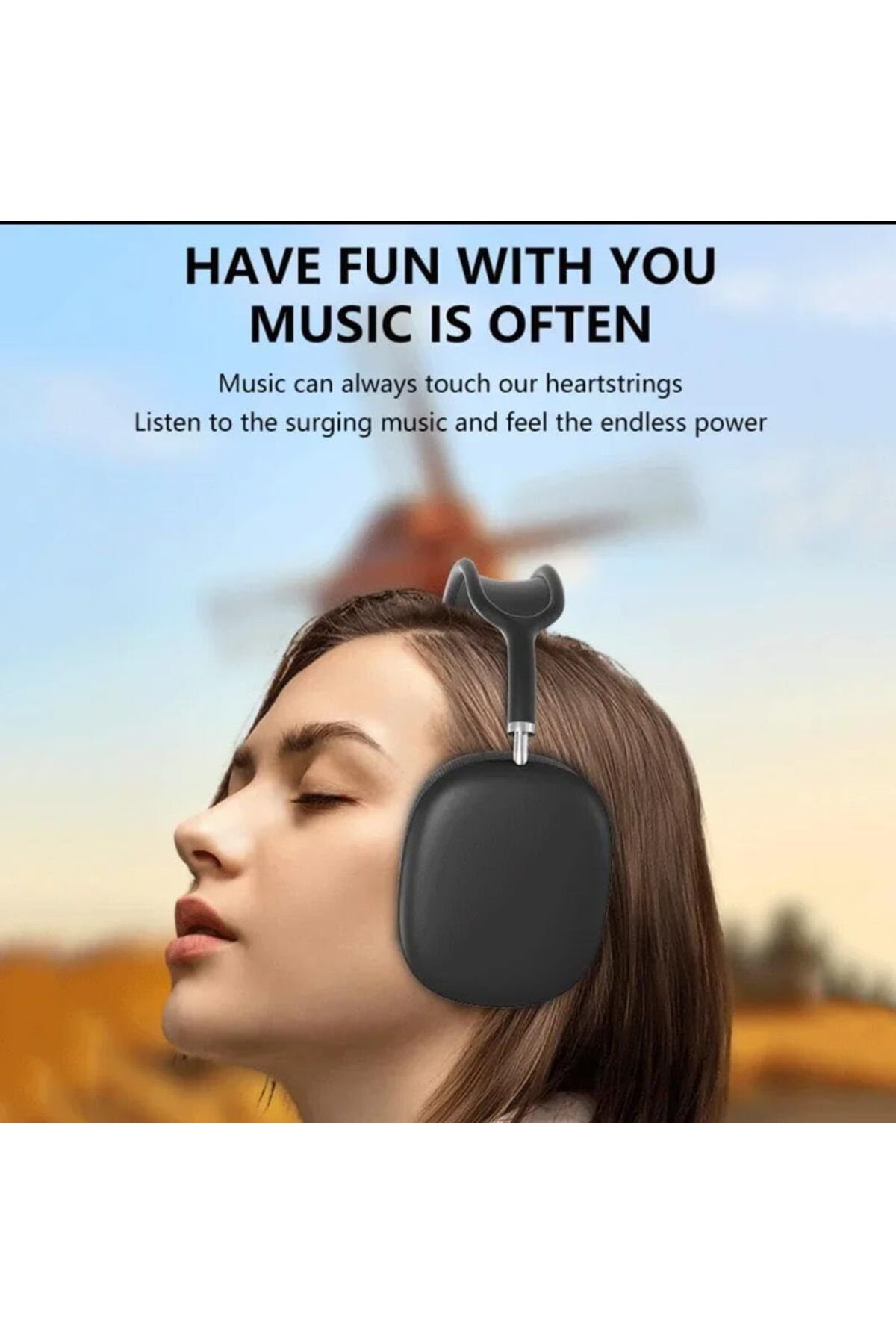 erorex-Head Mounted Rechargeable Over Ear Bluetooth Wireless Headset With Smart Case Red 4