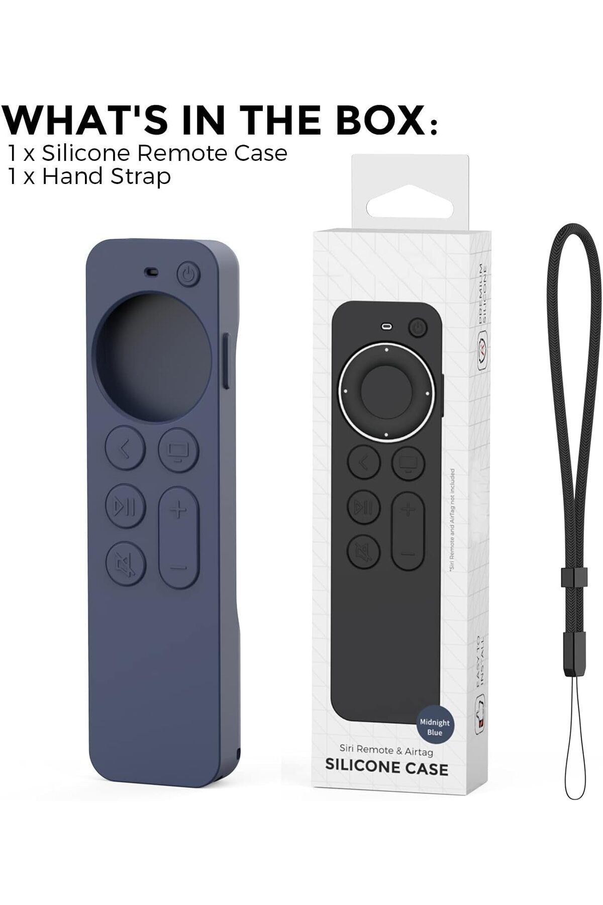 erorex-Silicone Case For Tv 4K Siri Remote 2021 With Silicone Tv Box Case For Tv 4K 2021 Shock Resistant 7