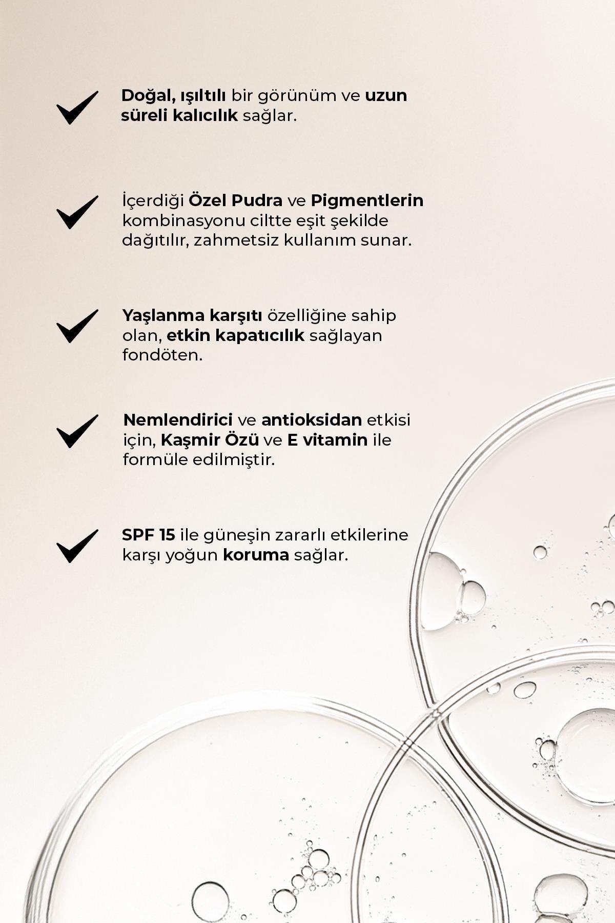 فونداسیون مرطوب کننده Spf15 حاوی ویتامین های ضد پیری - زیرسازی ضد پیری 505 هلو گرم Alix Avien