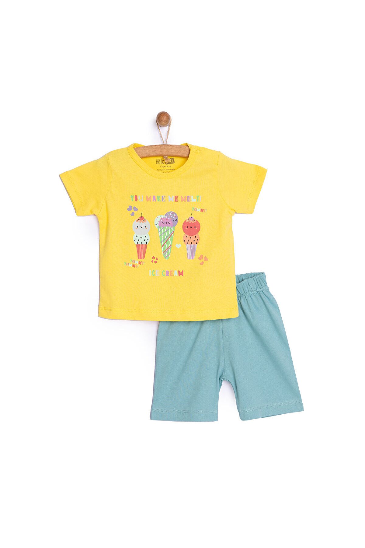 ست لباس خواب آستین کوتاه دختر بچه HelloBaby ebebek Hello Baby