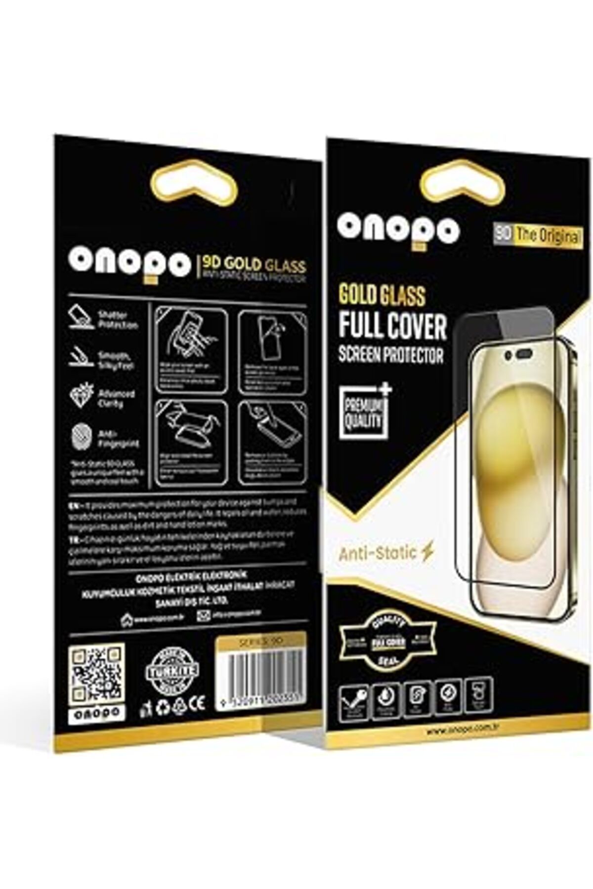 Pazarcan Onopo İphone 11 Pro Anti Static 9D Tam Ekran Cam Ekran Koruyucu