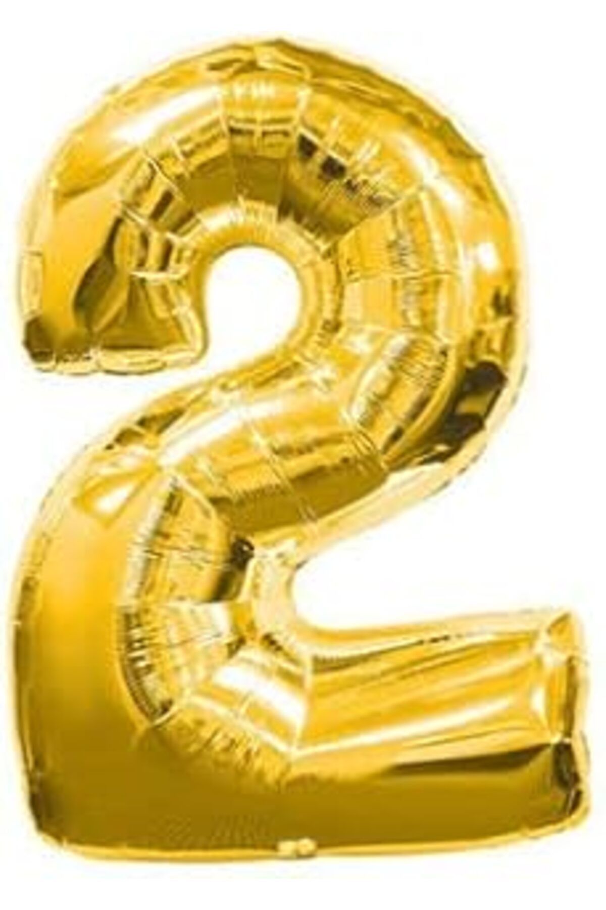 Mu Art Benim Marifetlerim - 2 Rakamı Altın Folyo Balon 40 Inch 90 Cm