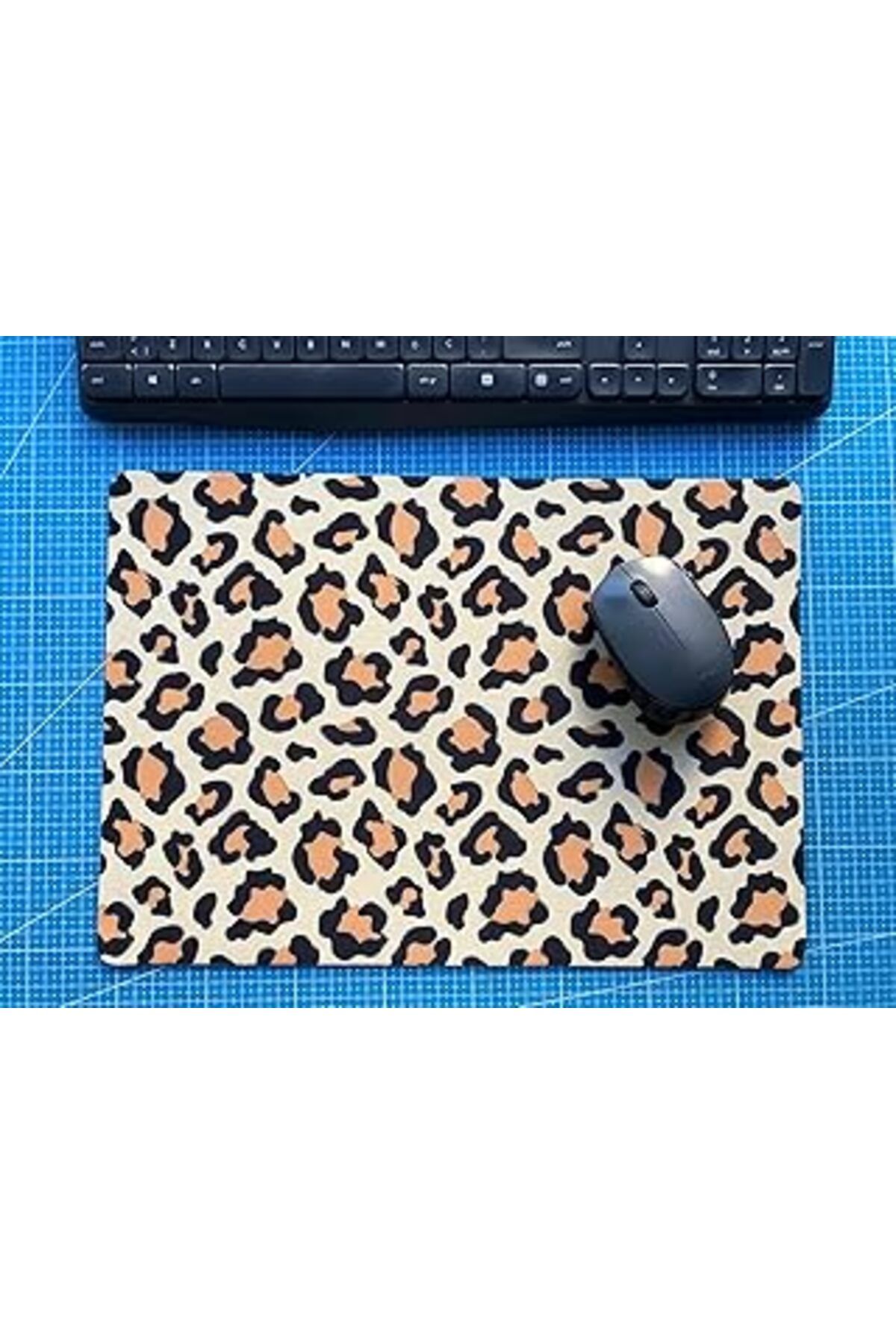Mu Art Ahşap Rakkun Shop Leopar Desenli 28X40 Cm Mouse Pad