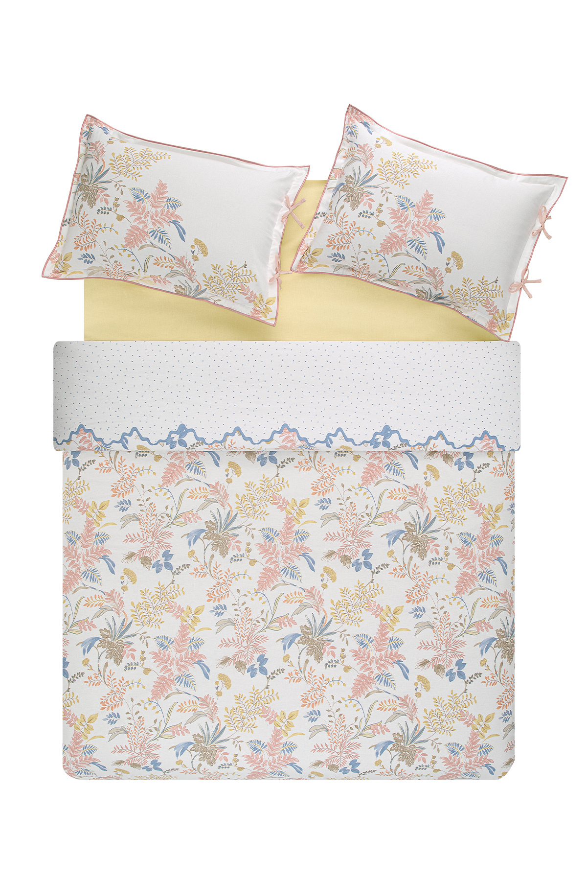 Puffy-Set cuvertură de pilota Rosalin Double Personality Crep - Alb 3