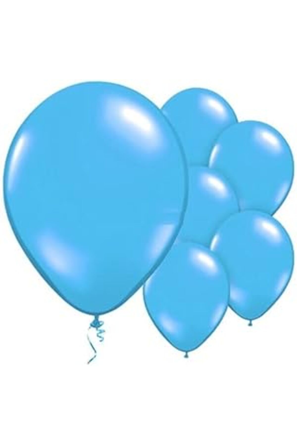 Mu Art Benim Marifetlerim - Metalik Mavi Balon 12 İnch 10 Adet