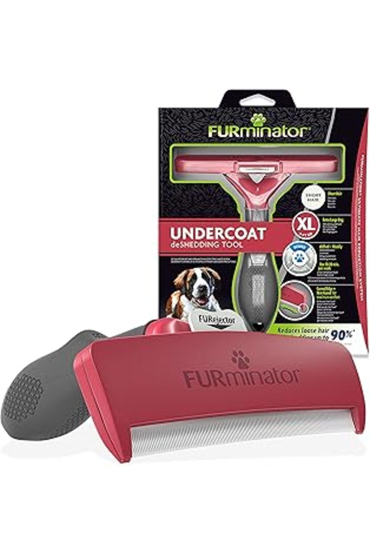 Mu Art Ahşap Furminator Kisa Tüylü Köpekler - Xlarge