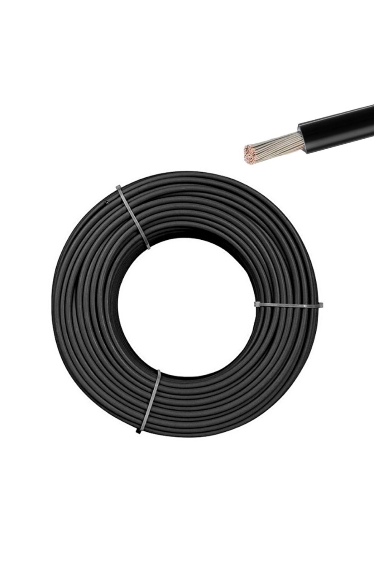 MAtech 6mm Solar Kablo 1 Metre (SİYAH)