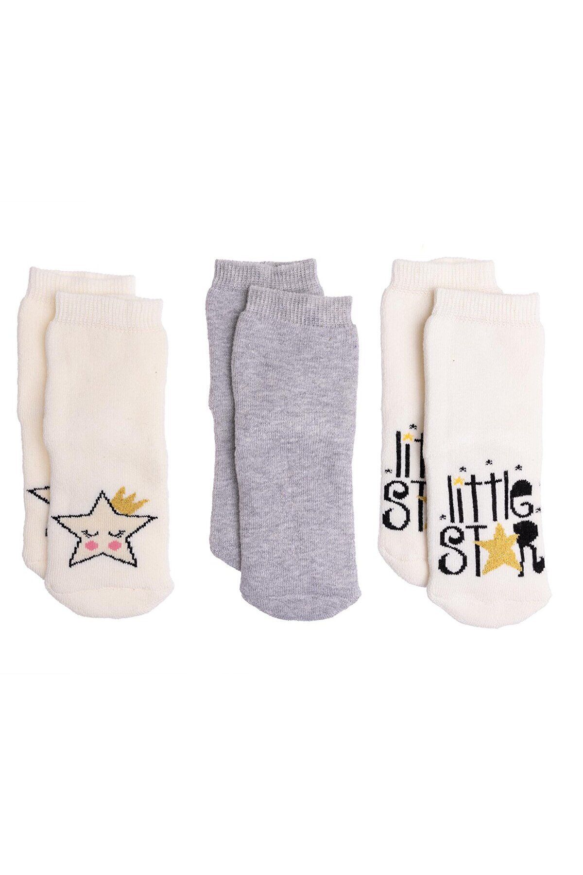 جوراب حوله ای سه تکه HelloBaby Unisex Unisex ebebek Hello Baby