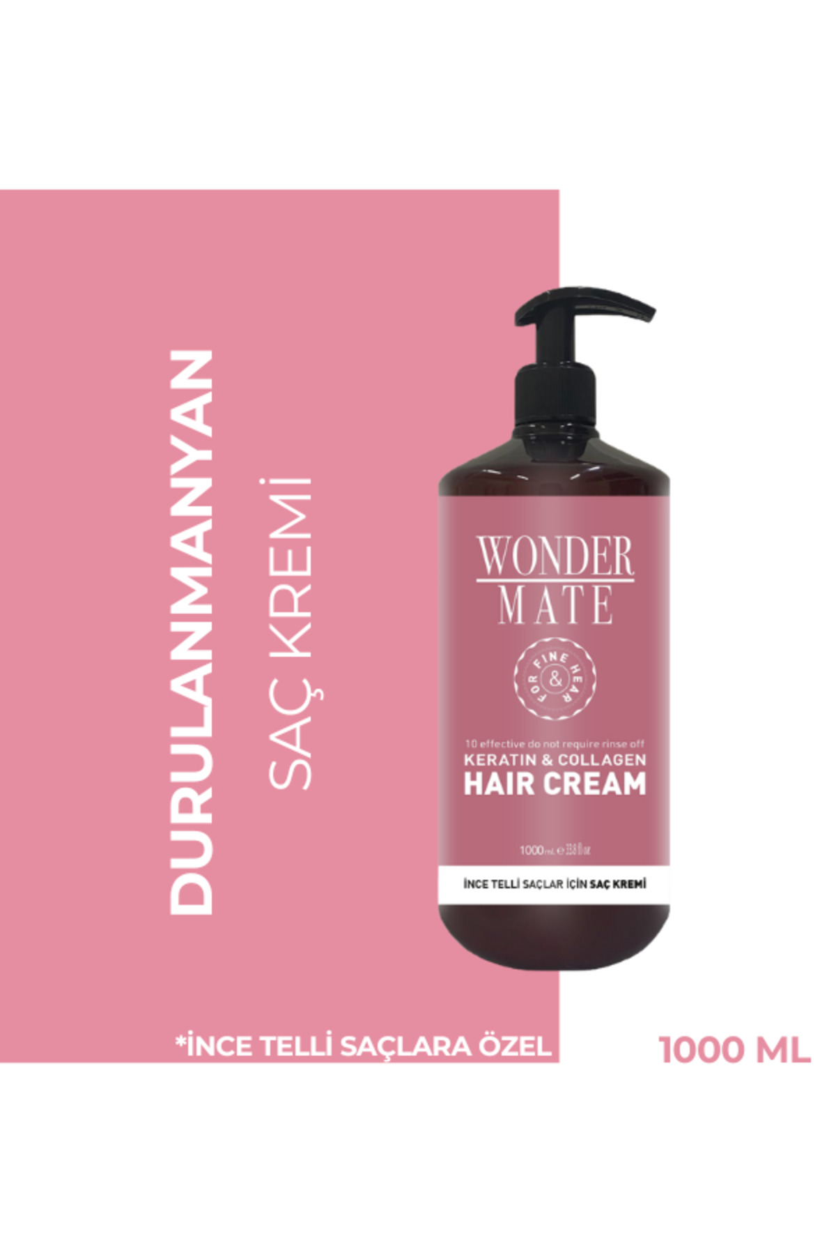 Wonder Mate İnce Telli Saçlar İçin Durulanmayan Saç Kremi — WM461