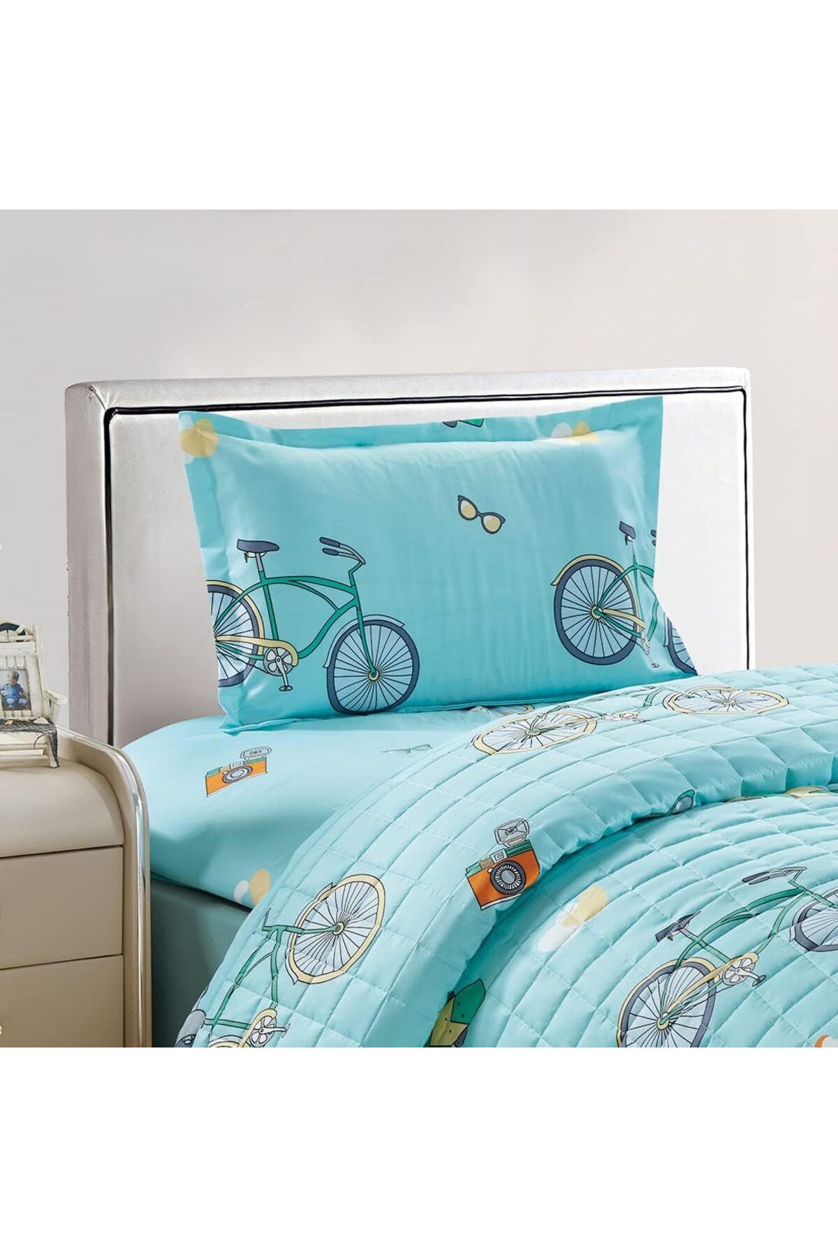 erorex-Kids Compressed Comforter Set Reversible Bedding Set For Boys Soft Breathable 3Pcs Single Size 150 4