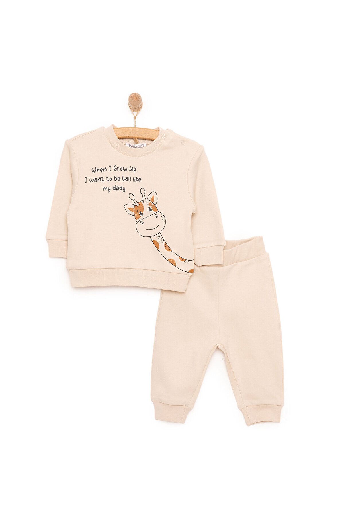 ست لباس ورزشی چاپی مردانه HelloBaby Basic برای نوزاد پسر ebebek Hello Baby