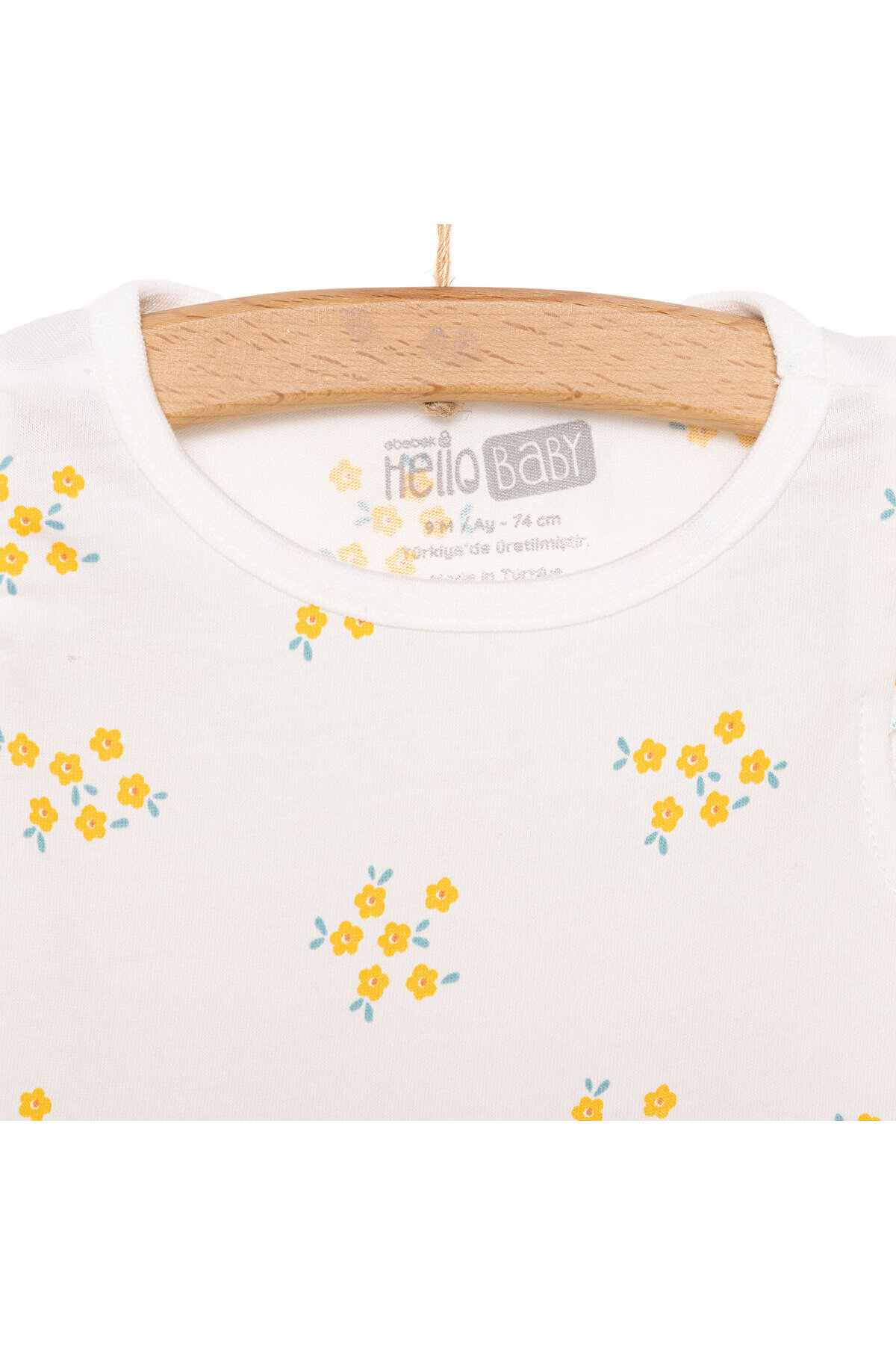 ebebek Hello Baby HelloBaby Basic Kız Çiçek Desenli Elbise Kız Bebek fotoğrafı 3 (önizleme)