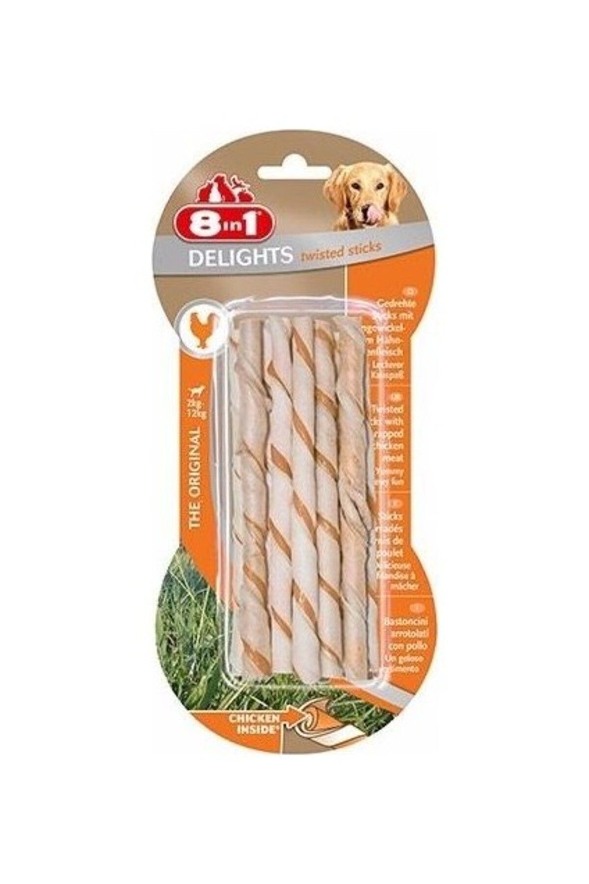 8in1 Delights Bones Köpekler İçin Twested Sticks 10 Lu