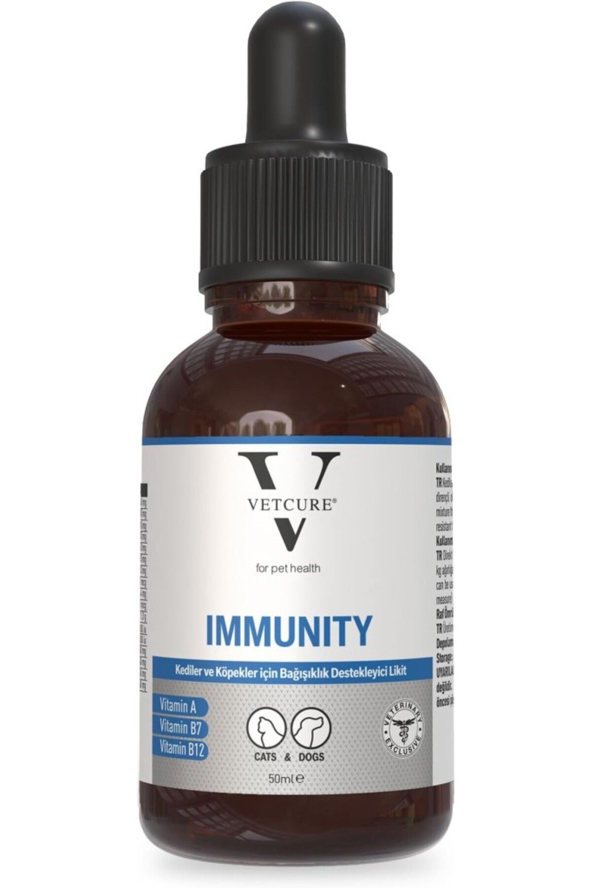 Vetcure İmmunity Kedi ve Köpek Genel Likit 50 Ml