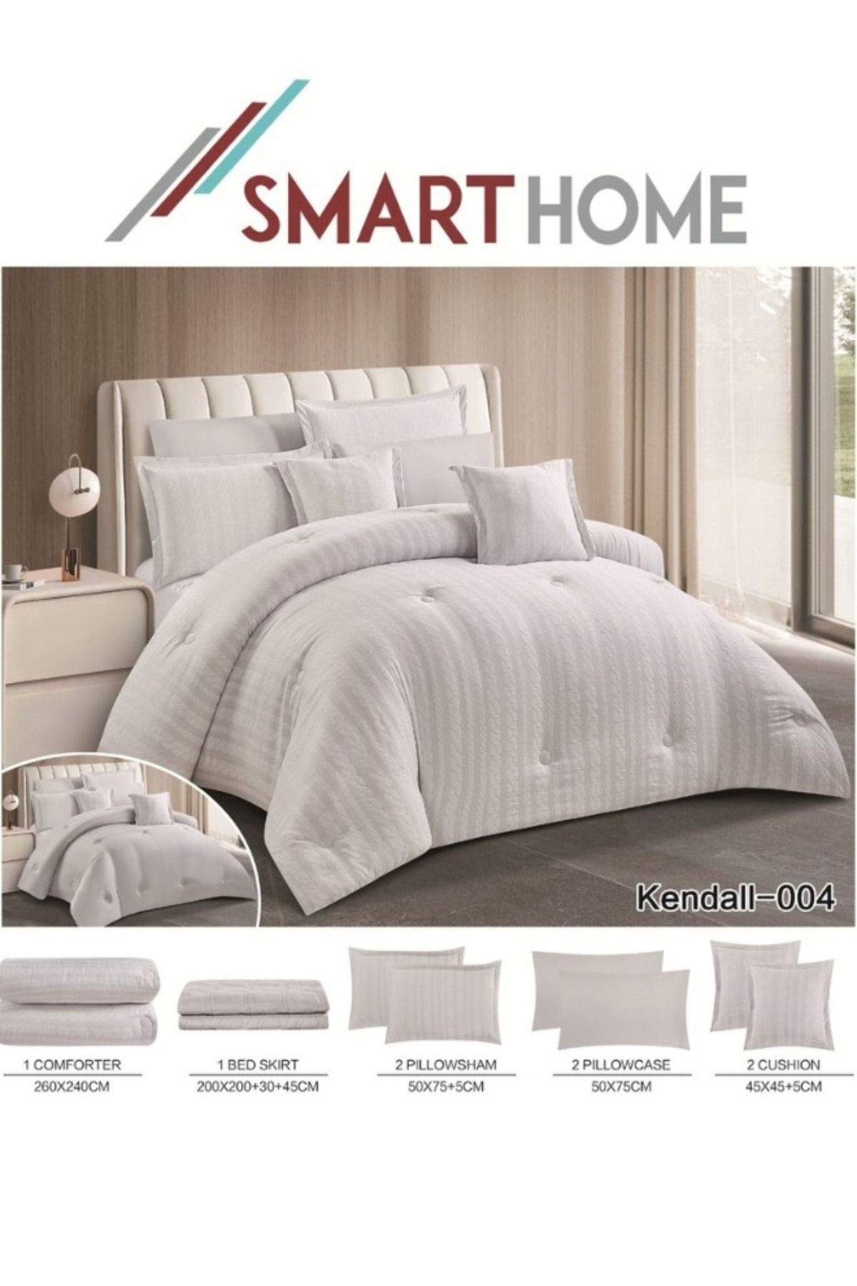smart home-two-sided comforter set, two-sided mattress, consisting of 8 pieces, 8-piece comforter 1