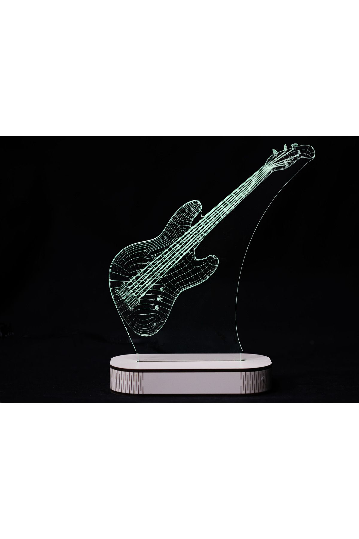 TMY Tasarım 3D Masa Lambası - Stratocaster Gitar