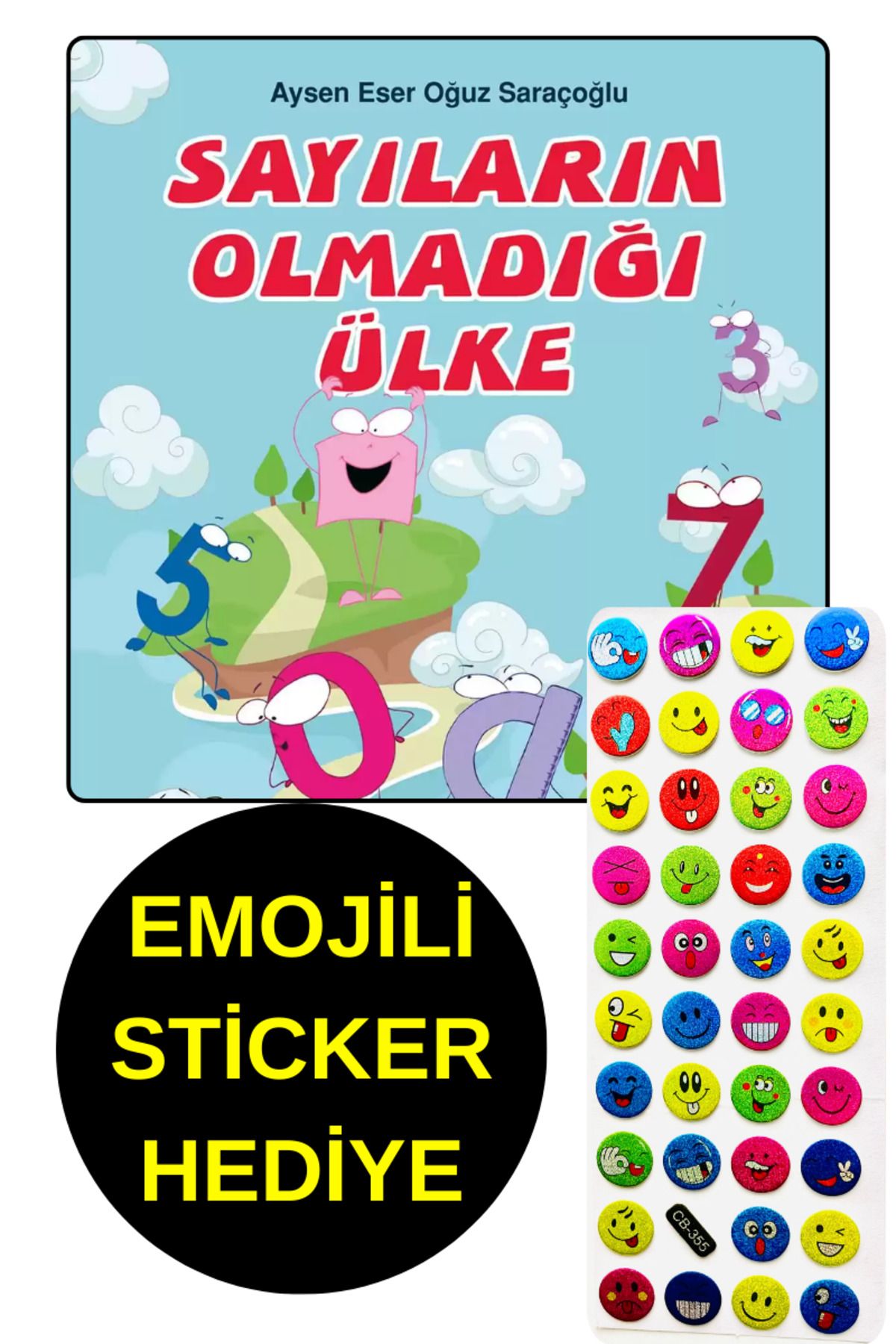 TÜRKİYE İŞ BANKASI KÜLTÜR YAYINLARI EMOJİLİ  STİCKER HEDİYE  - OKUL ÖNCESİ RESİMLİ KİTAPLAR -  SAYILARIN OLMADIĞI ÜLKE