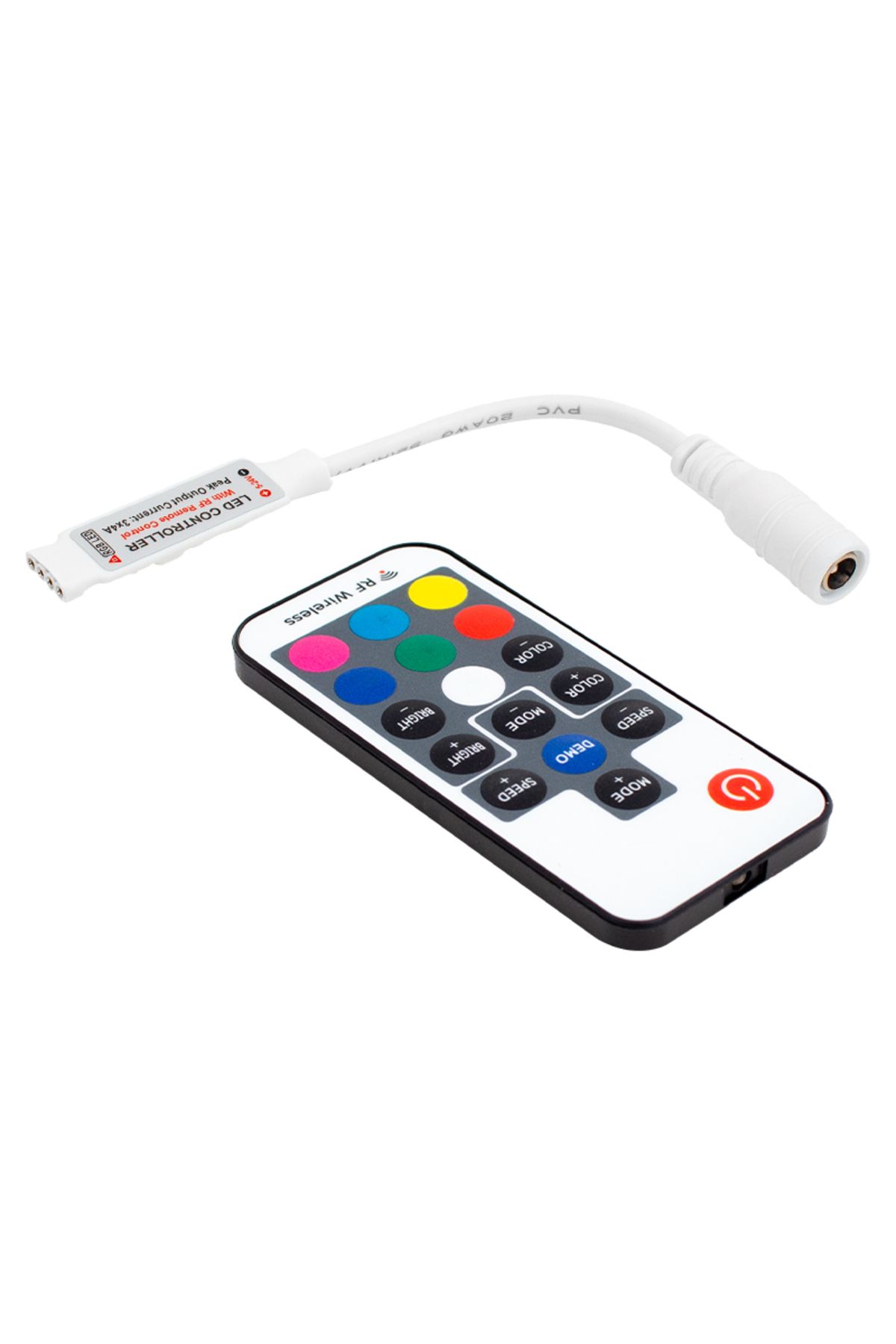 Genel Markalar Led Rgb Kontrol Devresi 12 Volt Rf Küçük Modüllü Uzak Mesafe Algilamali (4767) - Lisinya