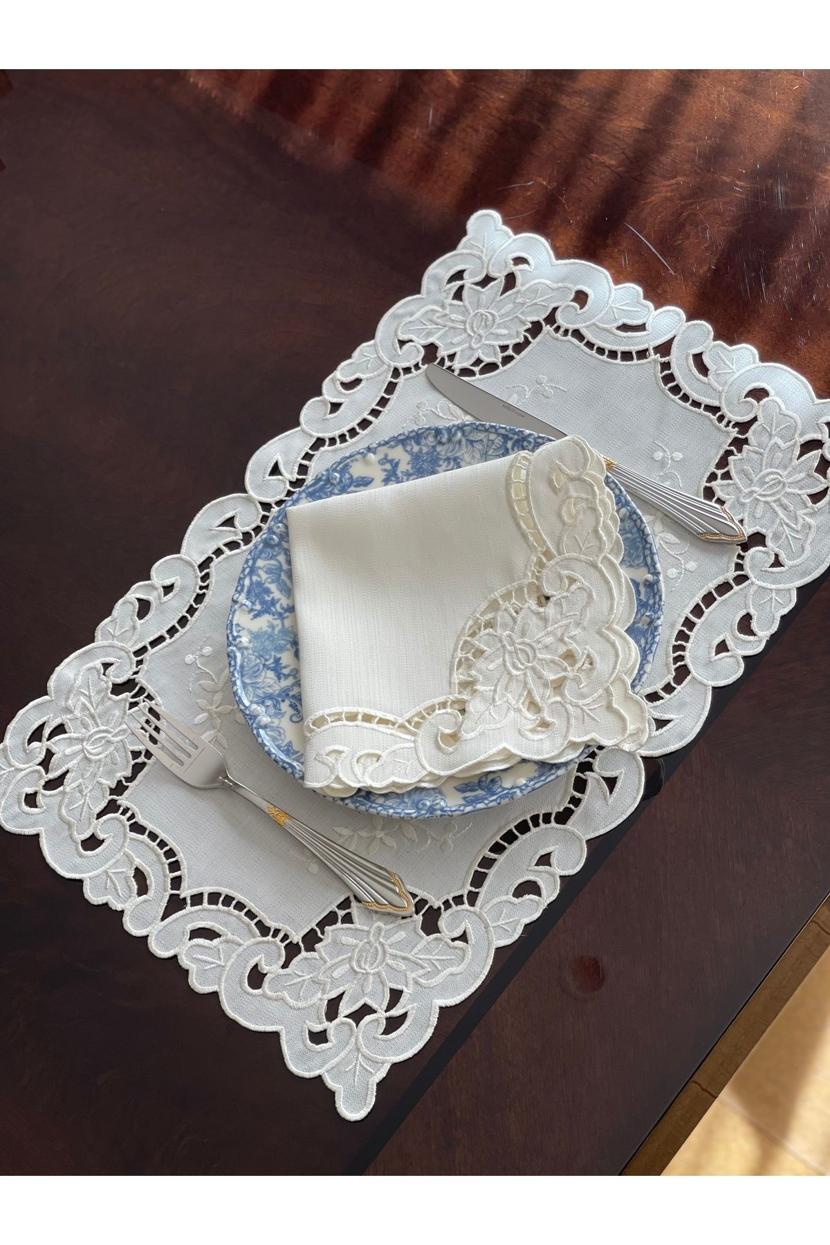 QBR Home-Hole Work Service Presentation Napkin. Rose Model (1 Piece) 5
