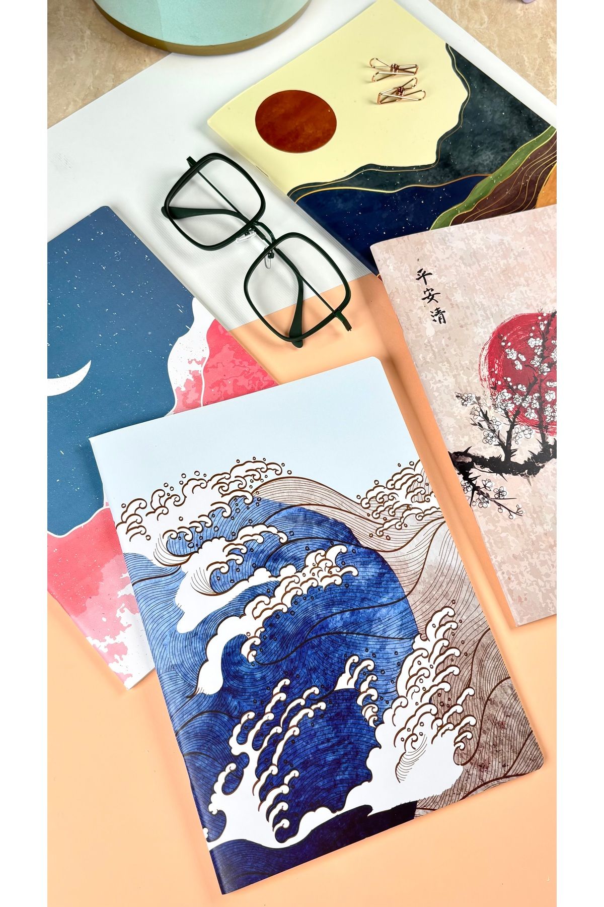 Apeirona | Limitless Art-Large Size 4 Pieces Wire Stitched NoteBook Set 1